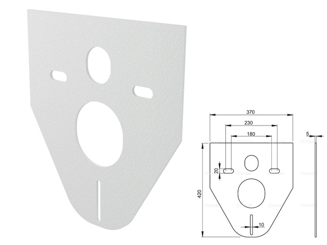 Купить звукоизоляционная плита для подвесного унитаза и для биде, alcaplast в Гомеле с доставкой | БлэкСтил